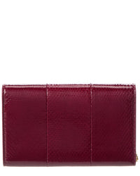 Saint Laurent Uptown Leather Wallet On Chain, Red