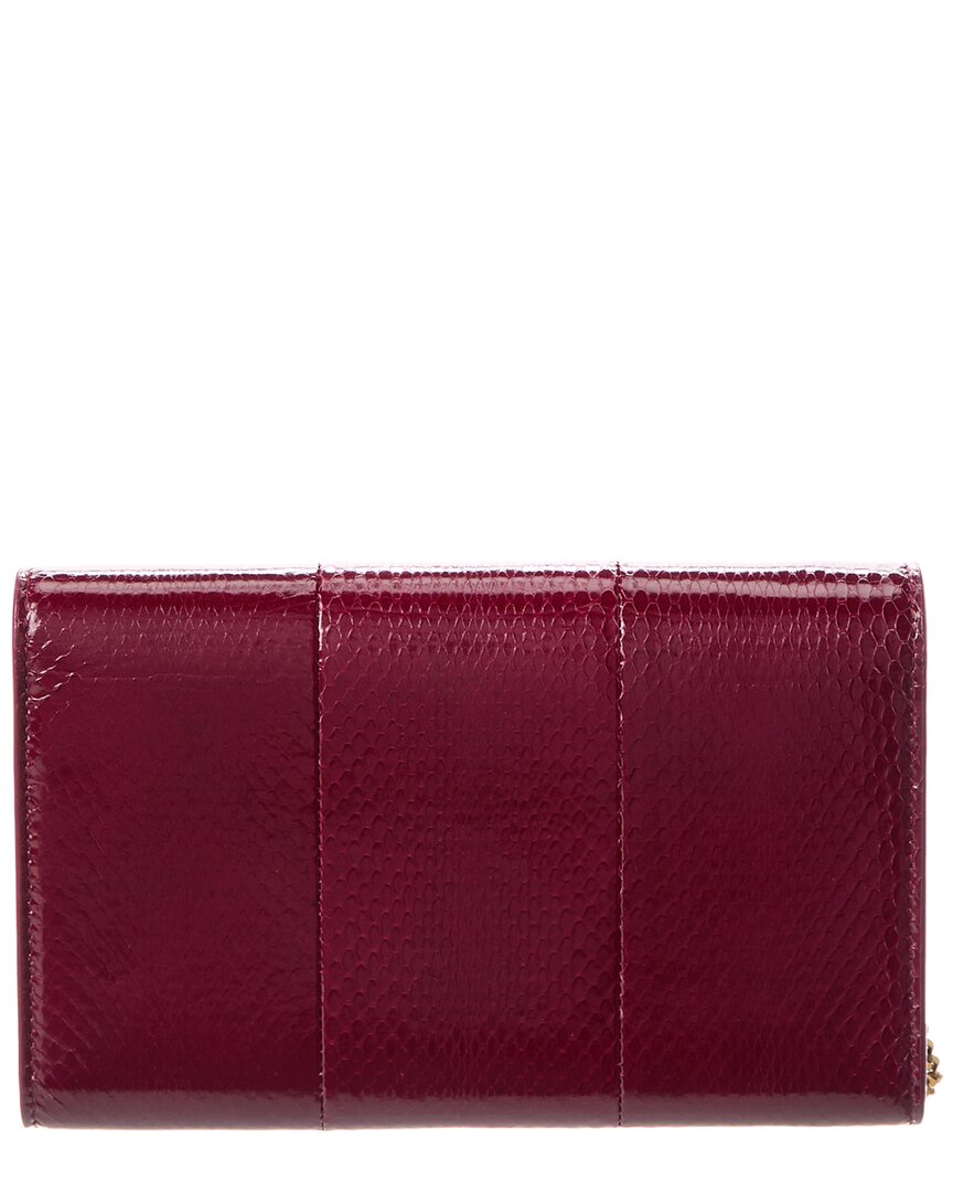 Saint Laurent Uptown Leather Wallet On Chain