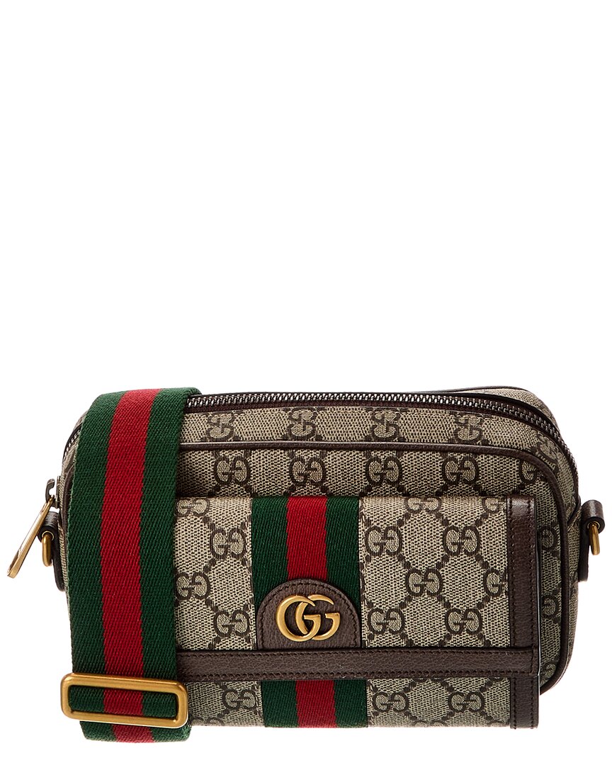Gucci Gucci Ophidia Mini Gg Supreme Canvas & Leather Messenger Bag