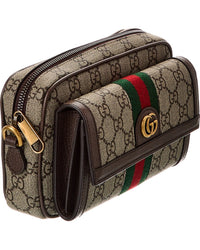 Gucci Gucci Ophidia Mini Gg Supreme Canvas & Leather Messenger Bag