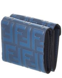 Fendi Ff Diamonds Leather Card Case