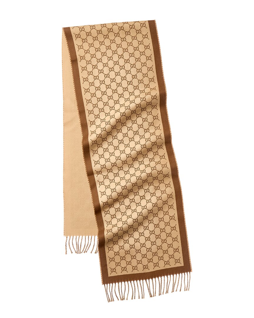 Gucci Gg Wool Scarf
