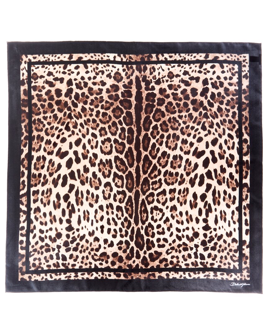 Dolce & Gabbana Printed Silk Twill Scarf