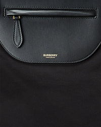 Burberry Olympia Fringe Canvas & Leather Clutch