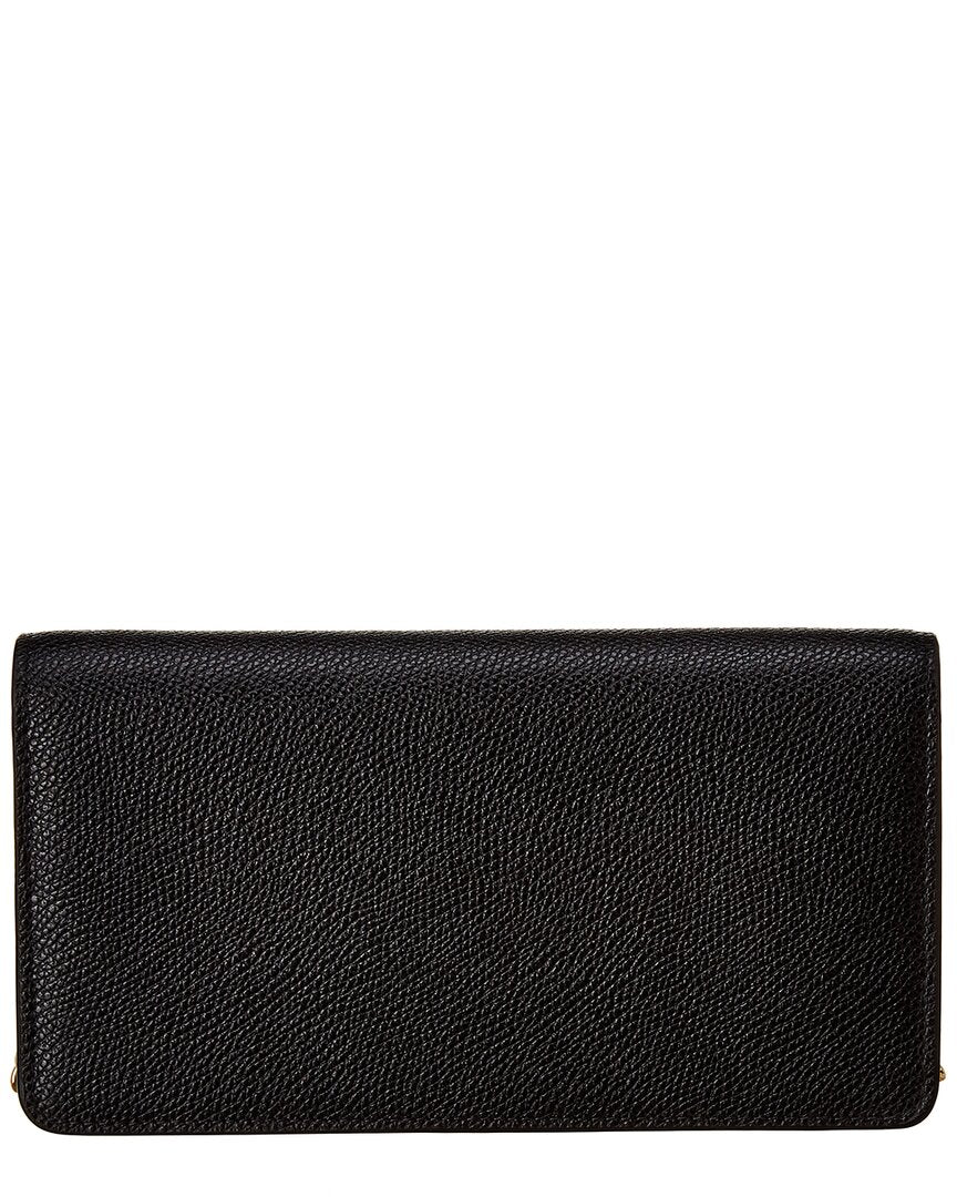 【VALENTINO】VSLING WALLET WITH CHAIN Valentino Vsling Small Grainy Leather Wallet On Chain – Bluefly