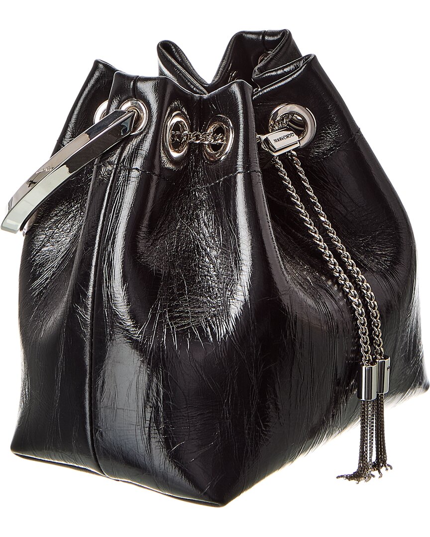 Jimmy Choo Bon Bon Leather Bucket Bag