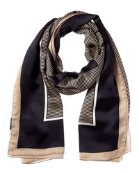 Saint Laurent Saint Laurent Cassandre Striped Silk Stole