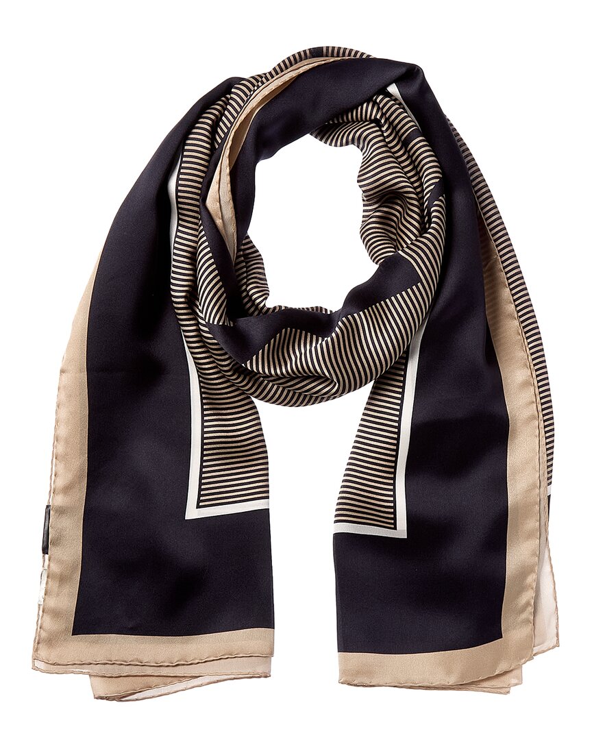 Saint Laurent Saint Laurent Cassandre Striped Silk Stole