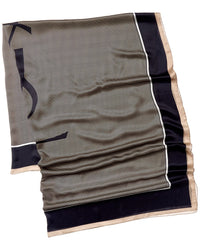 Saint Laurent Saint Laurent Cassandre Striped Silk Stole