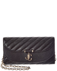 Jimmy Choo Jimmy Choo Avn Curve Leather Wallet On Chain