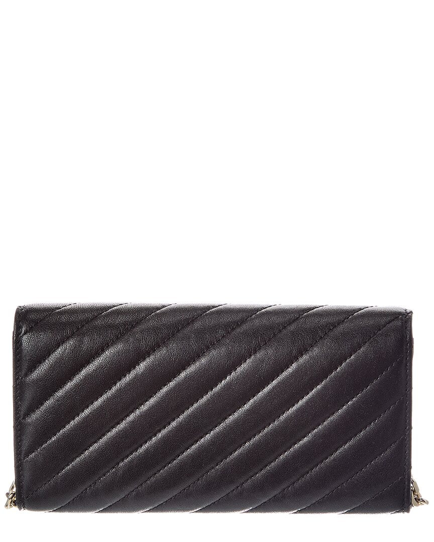 Jimmy Choo Jimmy Choo Avn Curve Leather Wallet On Chain