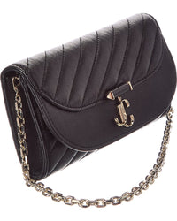 Jimmy Choo Jimmy Choo Avn Curve Leather Wallet On Chain