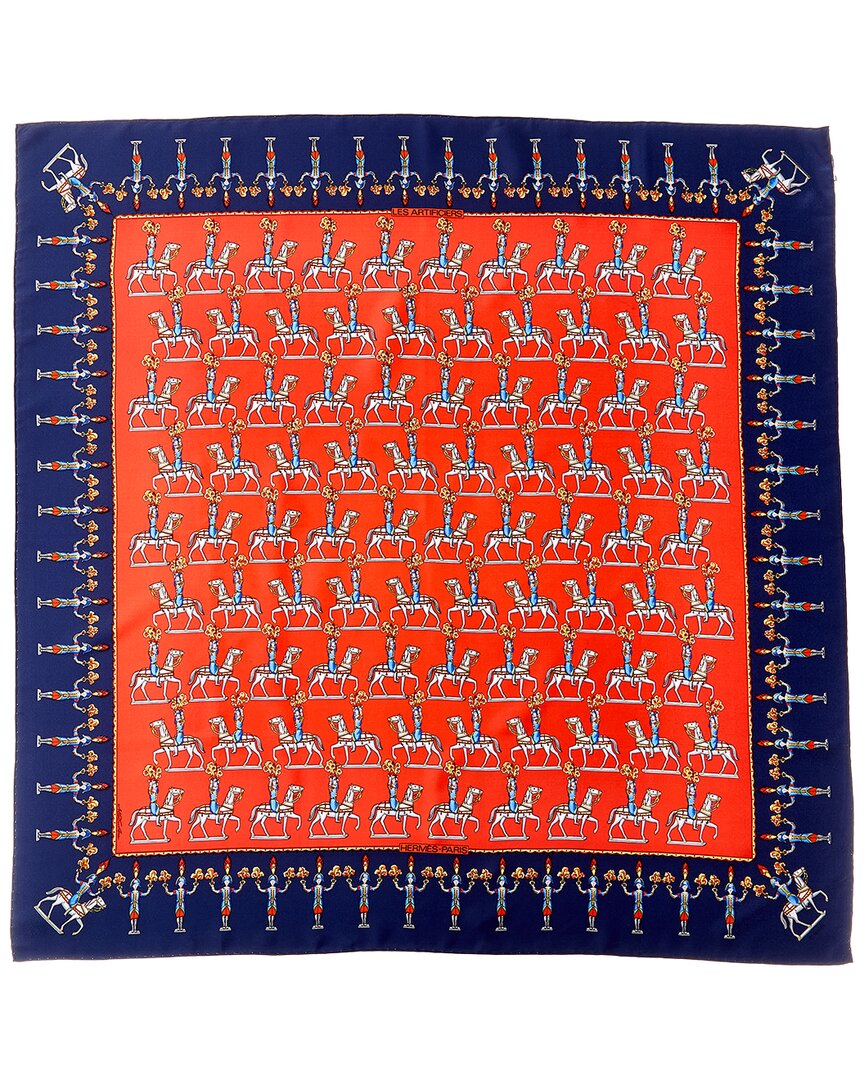 Hermès Les Artificiers Michel Duchene Silk Scarf (Authentic Pre-Loved)