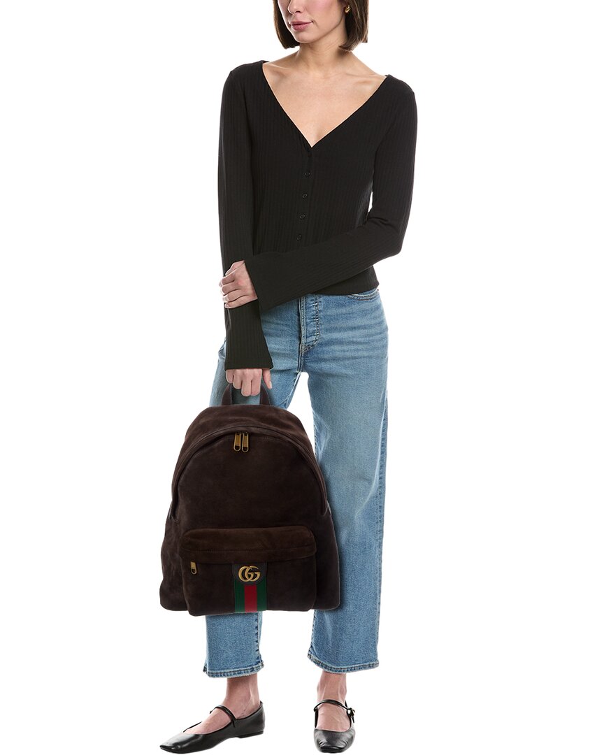 Gucci Gucci Ophidia Medium Suede Backpack