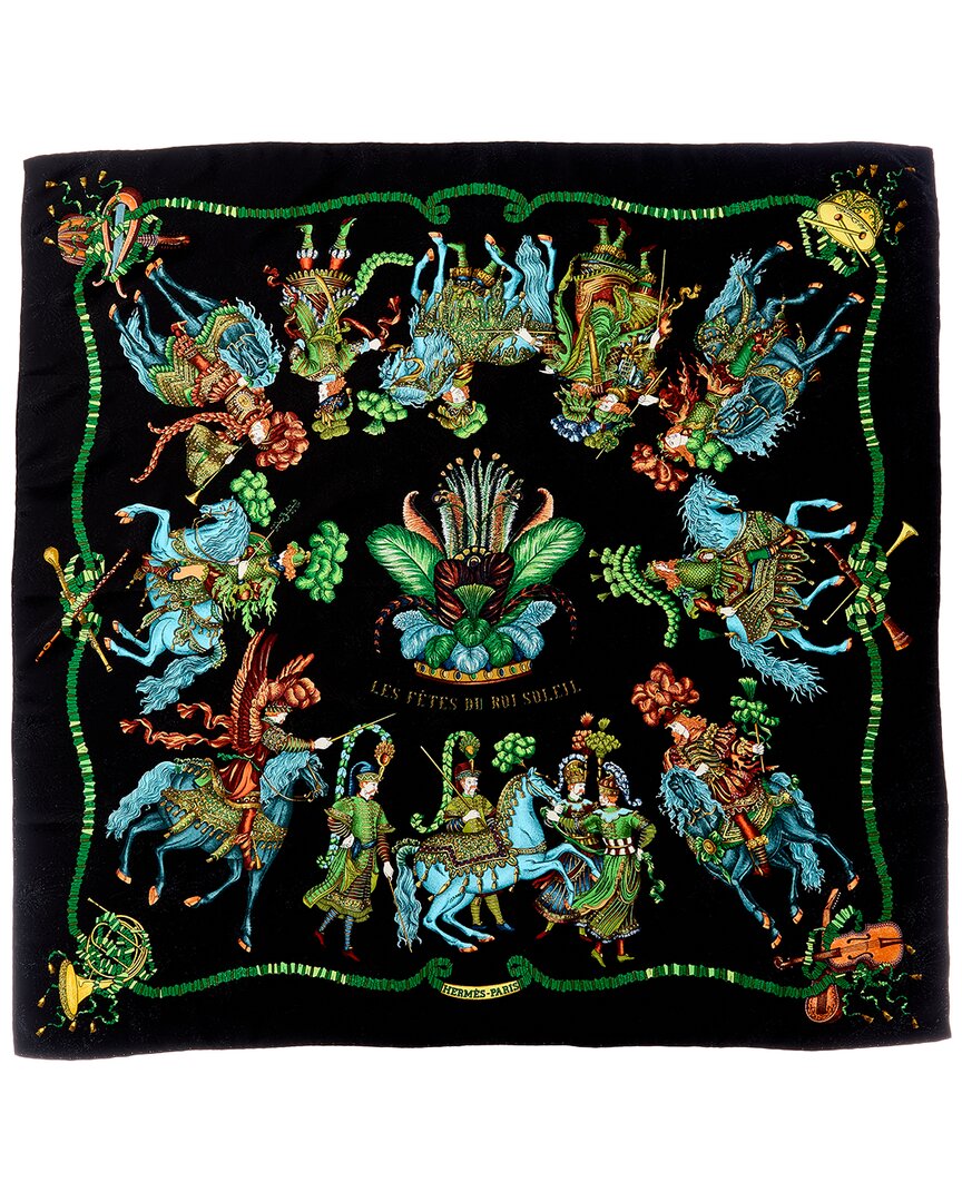Hermès Les Fêtes Du Roi Soleil Michel Duchene Silk Scarf (Authentic Pre-Loved)