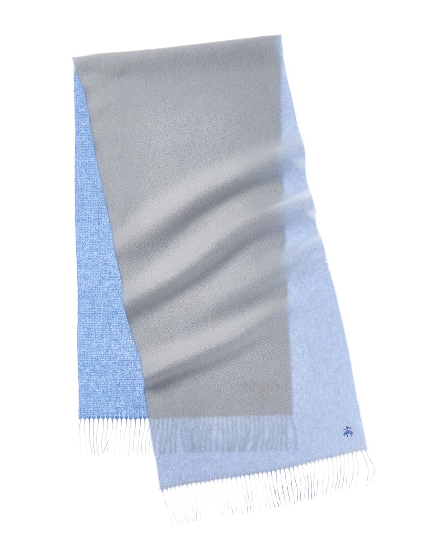 Brooks Brothers Double-Face Reversible Wool & Cashmere-Blend Scarf
