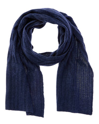 Hannah Rose Wide Cable Cashmere Scarf