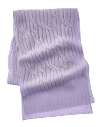 Hannah Rose Wide Cable Cashmere Scarf