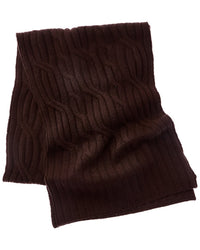 Hannah Rose Wide Cable Cashmere Scarf
