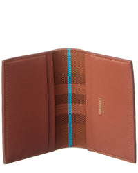 Burberry Bloomsbury Folding Leather Card Case