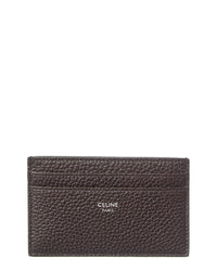 Celine Logo Leather Card Case
