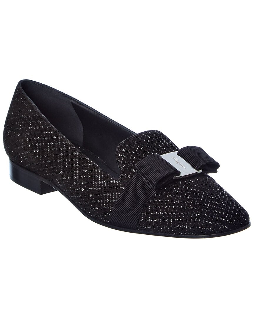 Ferragamo Laufer Suede Loafer Black