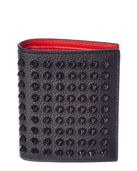Christian Louboutin Paros Studded Leather Coin Bifold Wallet