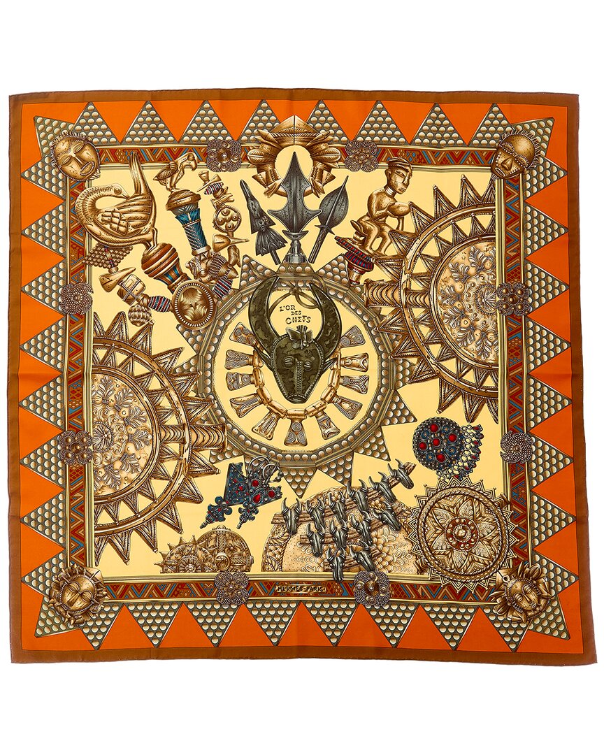 Hermès L'or Des Chefs Joachim Metz Silk Scarf (Authentic Pre-Loved)