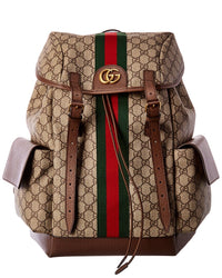 Gucci Gucci Ophidia Medium Gg Supreme Canvas & Leather Backpack