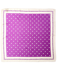 Valentino Chez Polka Dot Printed Silk Scarf
