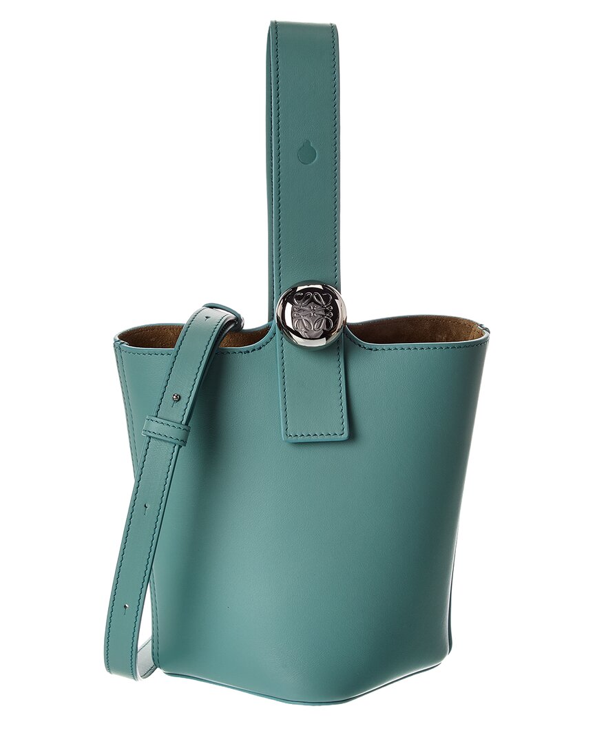 Loewe Pebble Mini Leather Bucket Bag