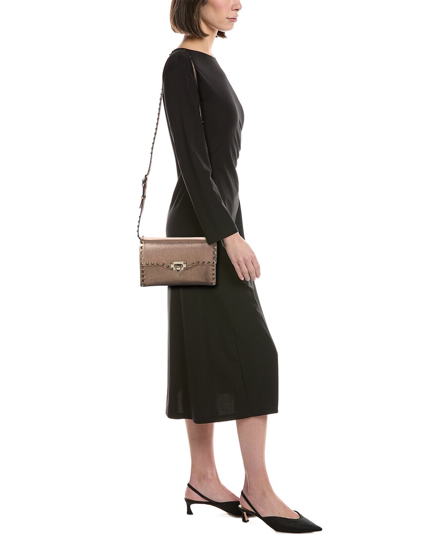 Valentino Valentino Rockstud Small Grainy Leather Crossbody