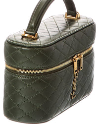 Saint Laurent Gaby Quilted Leather Vanity Bag