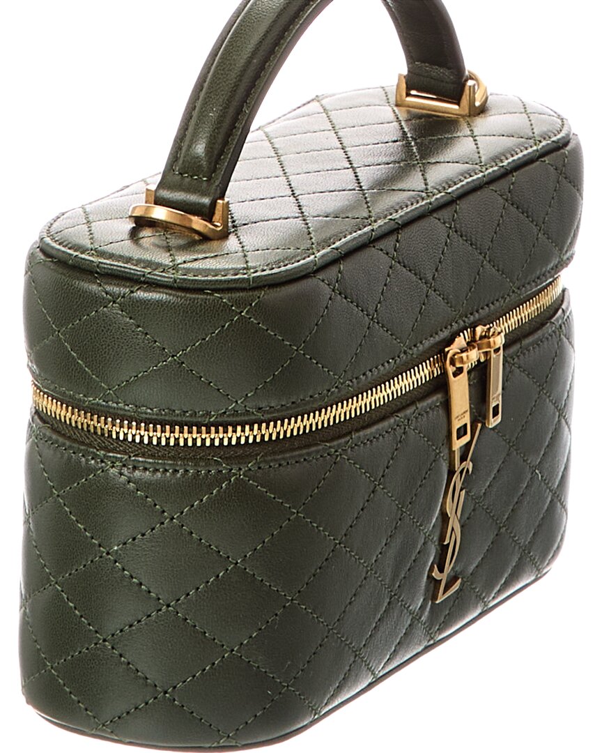 Saint Laurent Gaby Quilted Leather Vanity Bag