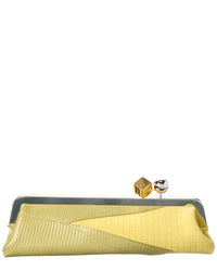 Jacquemus Salon Mais Suede & Leather Clutch