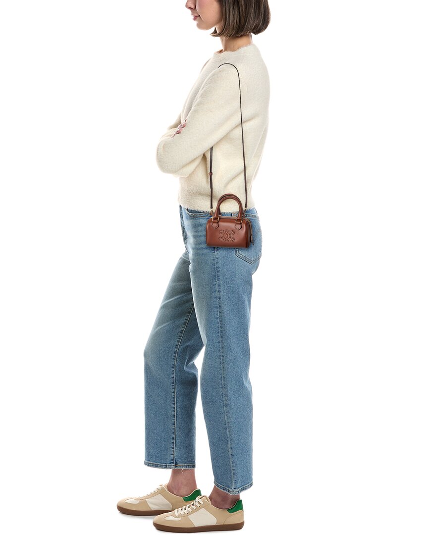 CELINE DIFFUSION ミニボストンバッグ Celine Mini Leather Boston Bag – Bluefly