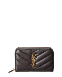 Saint Laurent Cassandre Leather Coin Purse