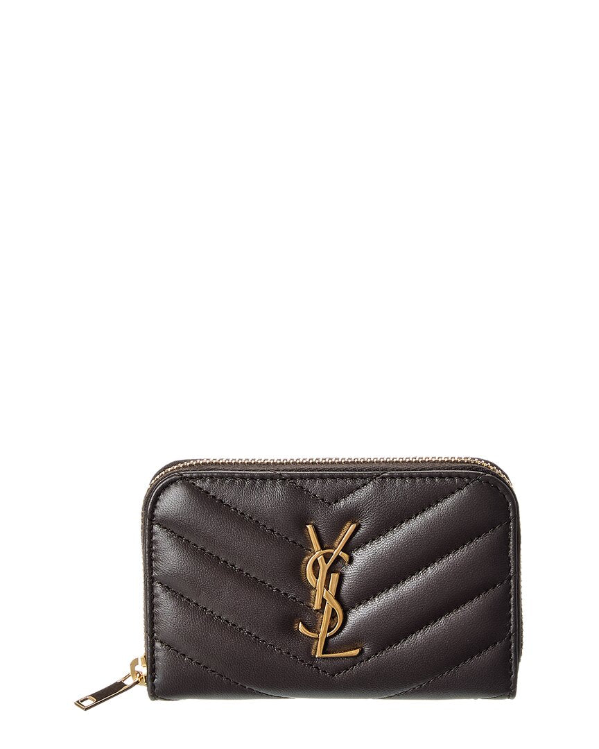 Saint Laurent Cassandre Leather Coin Purse