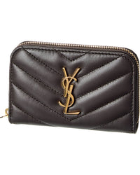 Saint Laurent Cassandre Leather Coin Purse