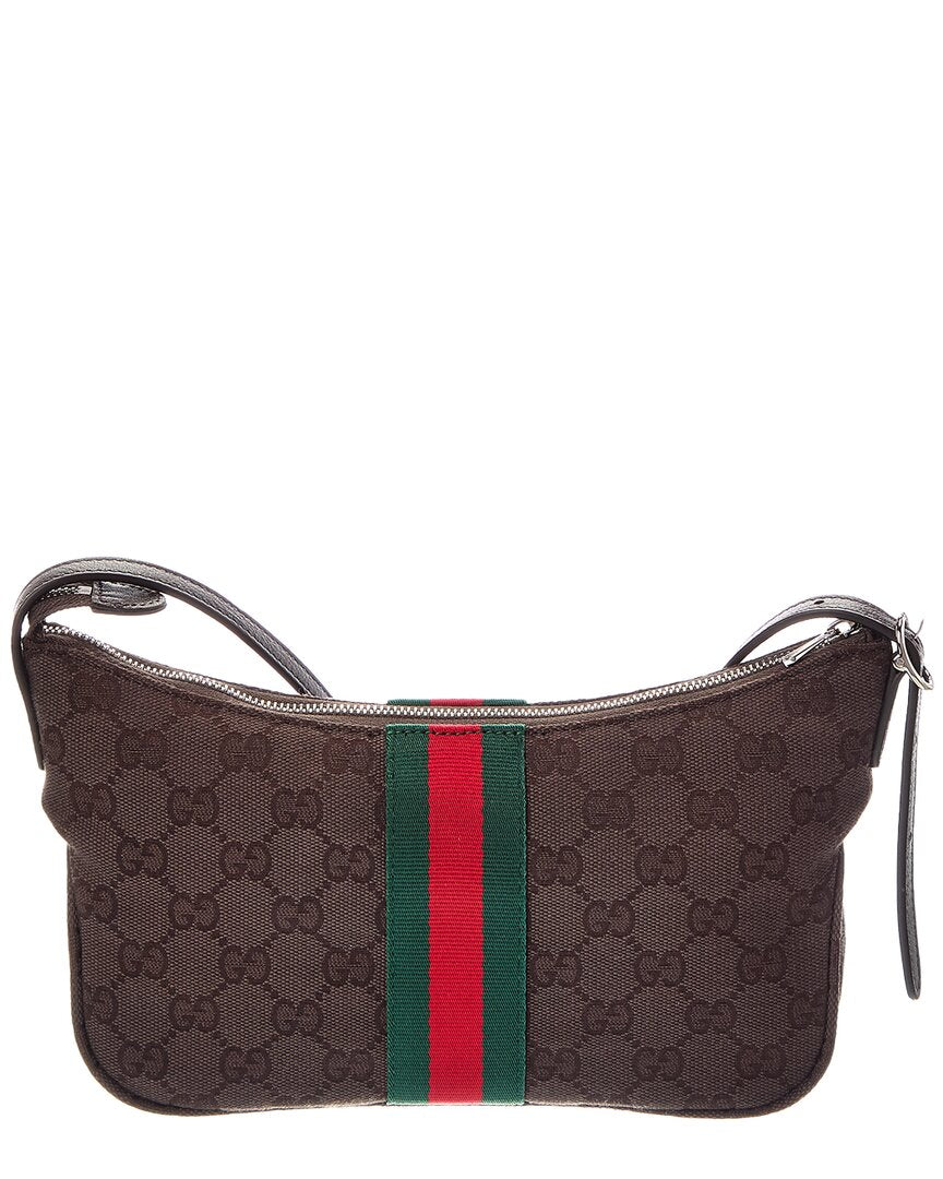 Gucci Gucci Lunetta Small Canvas Shoulder Bag