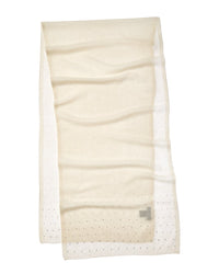 Forte Cashmere Rhinestone Border Cashmere Scarf