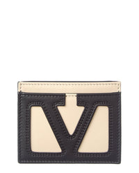 Valentino Vlogo Leather Card Case