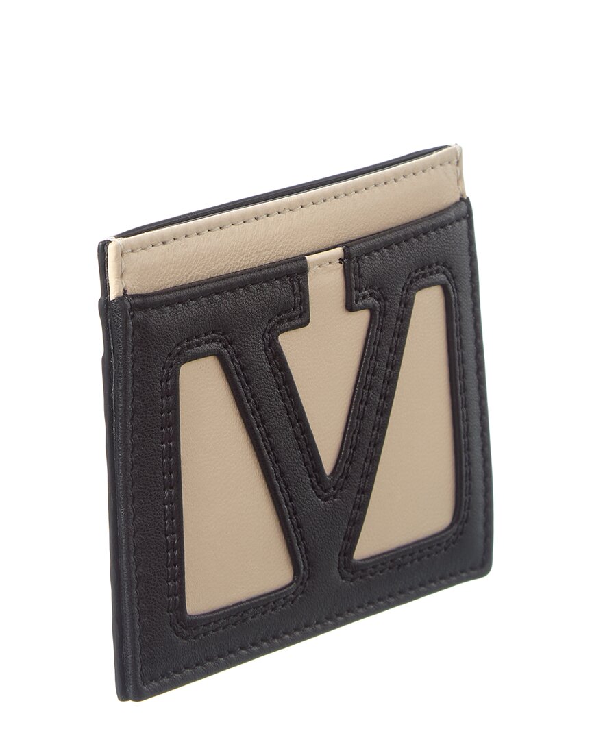 Valentino Vlogo Leather Card Case