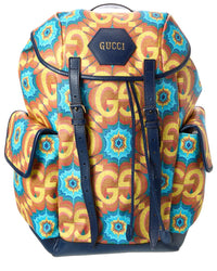 Gucci Canvas & Leather Backpack