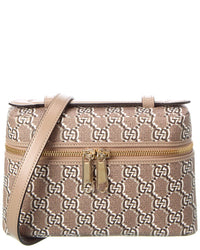 Gucci Gg Shadow Canvas & Leather Super Mini Satchel