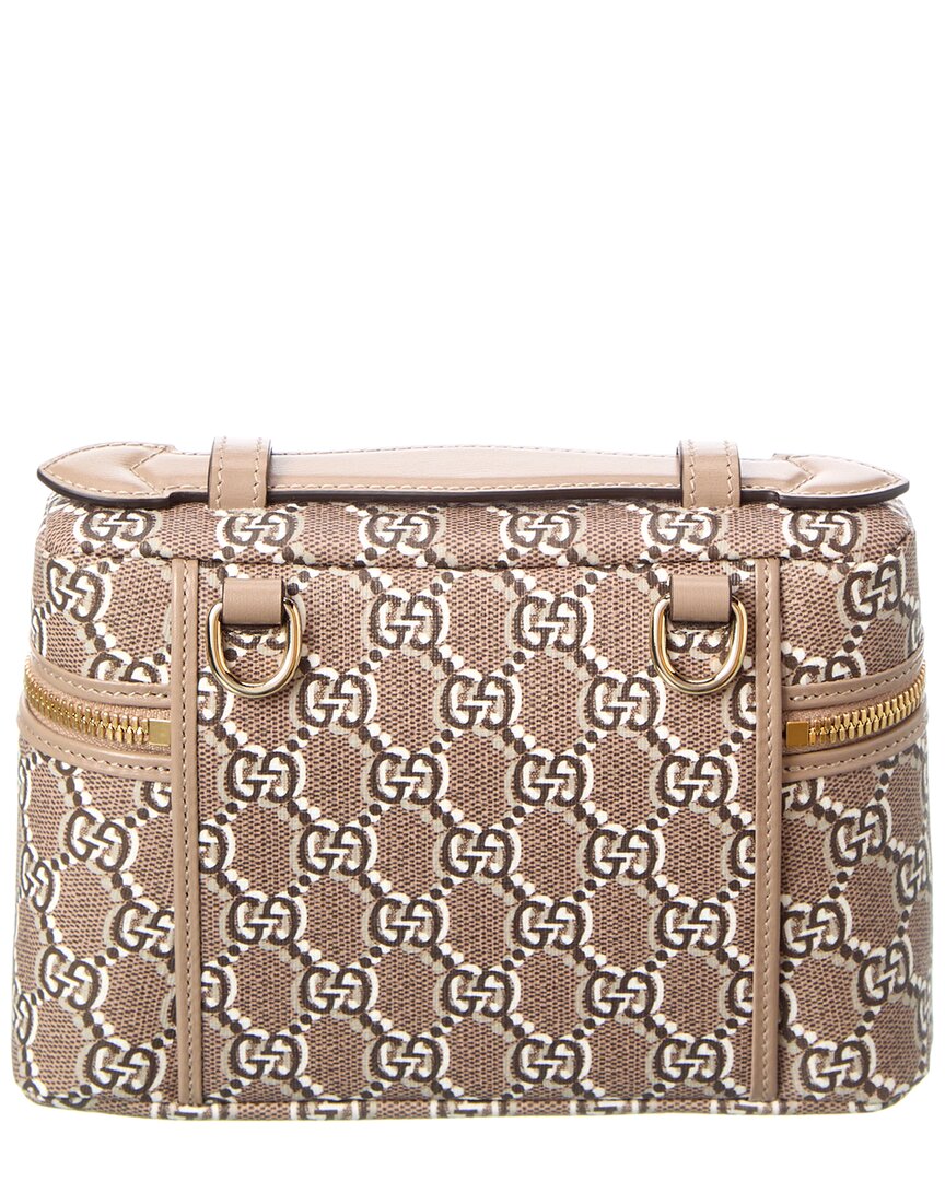 Gucci Gg Shadow Canvas & Leather Super Mini Satchel