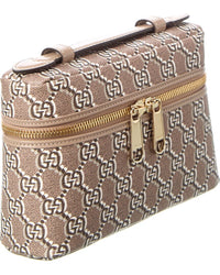 Gucci Gg Shadow Canvas & Leather Super Mini Satchel