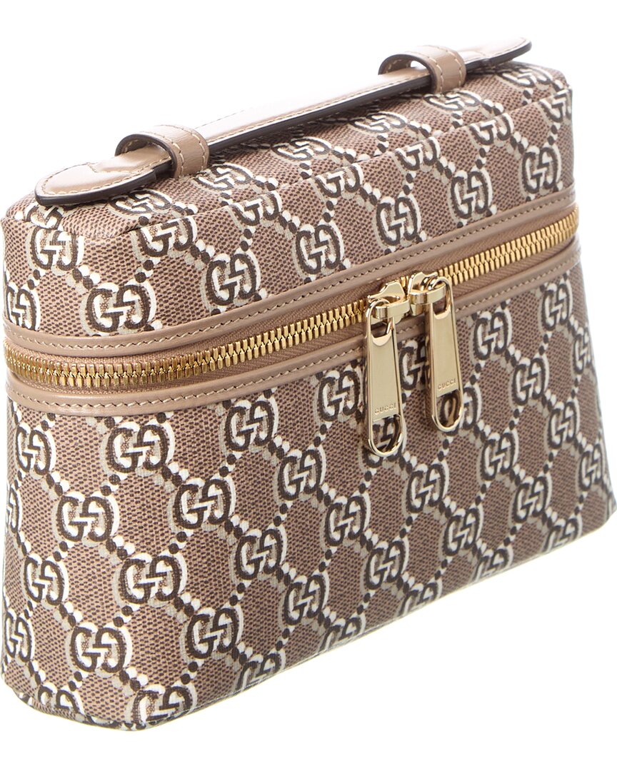Gucci Gg Shadow Canvas & Leather Super Mini Satchel