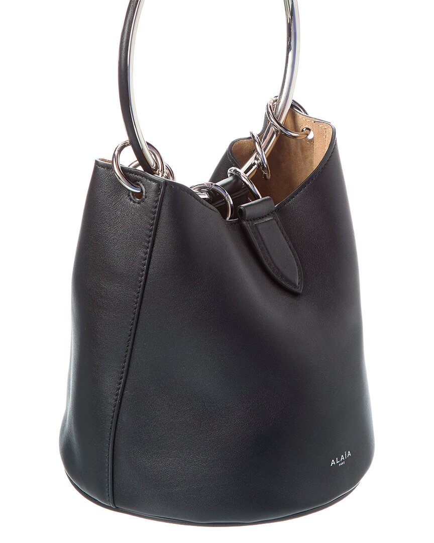Alaïa Ring Medium Leather Bucket Bag