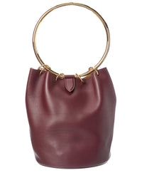 Alaïa Ring Large Leather Bucket Bag